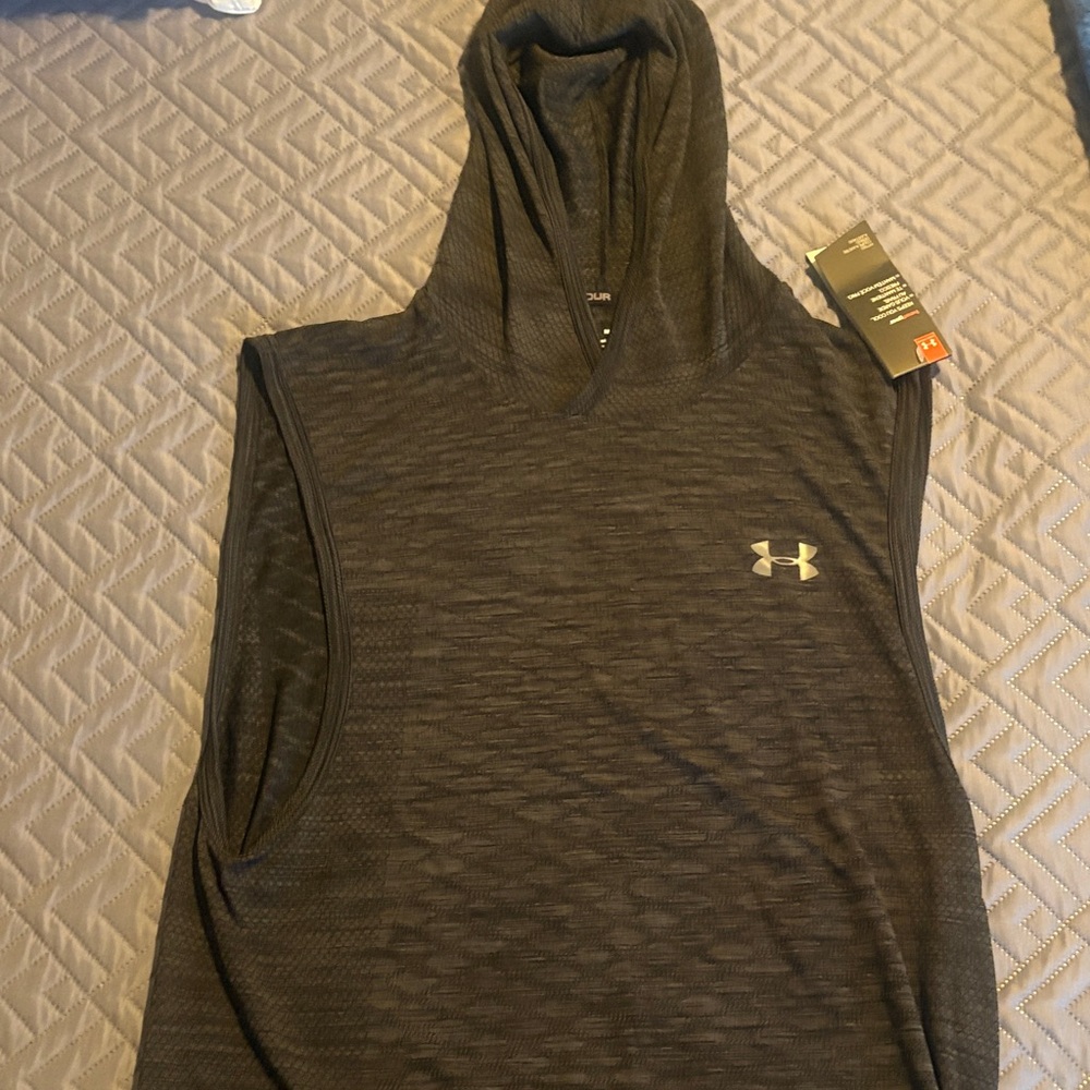 Under Armour Charcoal Sleeveless Hoodie